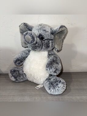 Aurora Plush Grey Fat Elephant Stuffed Animal Toy 10” 2016